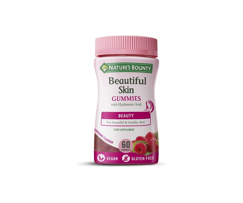 Beautiful Skin Gummies con Ácido Hialurónico 60 gominolas Nature's Bounty