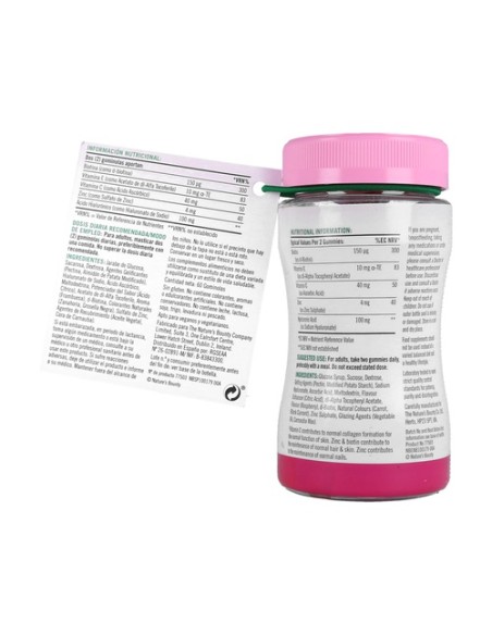 Beautiful Skin Gummies con Ácido Hialurónico 60 gominolas Nature's Bounty