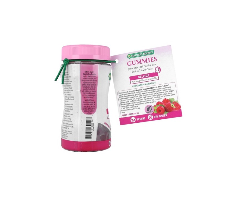 Beautiful Skin Gummies con Ácido Hialurónico 60 gominolas Nature's Bounty