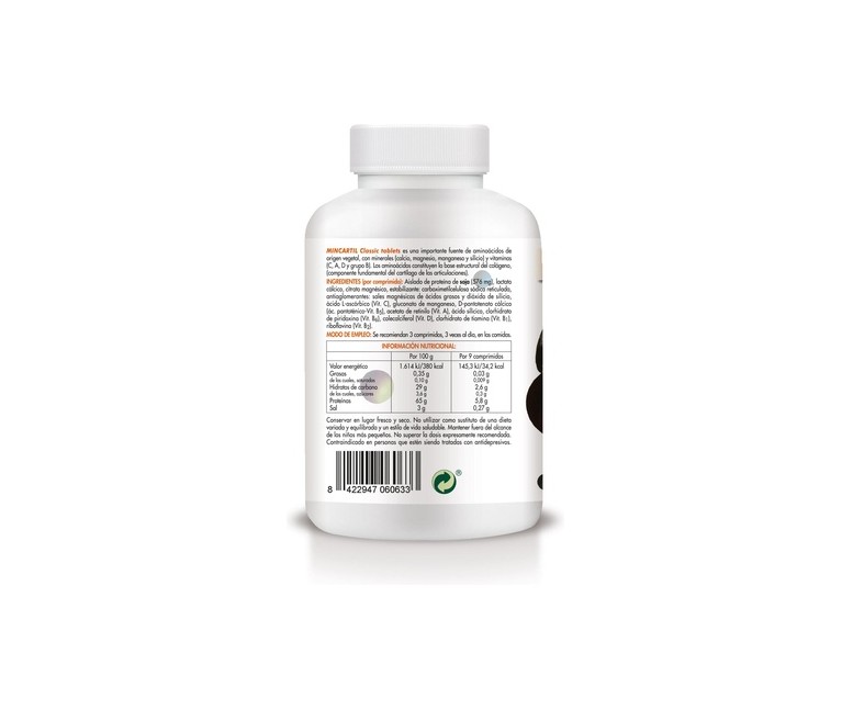 Mincartil Classic 180 comprimidos Soria Natural