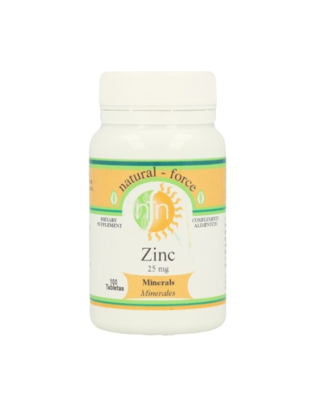 Zinc 100 comprimidos de 25mg Nutri-Force
