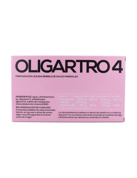 Oligartro 4 20 ampollas de 5ml Plantis