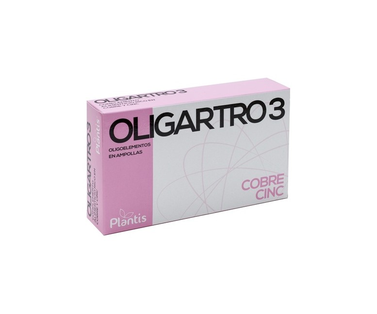Oligartro 3 20 ampollas de 5ml Plantis
