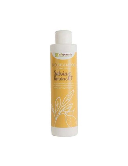Champú líquido con salvia y limón (para cabello graso) 200 ml La Saponaria