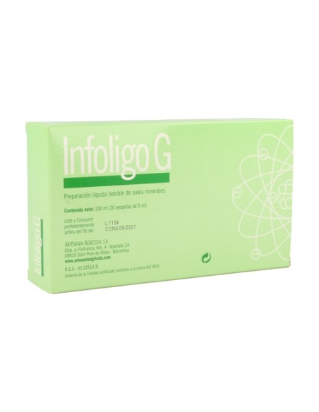 Infoligo G 20 ampollas de 5ml Plantis
