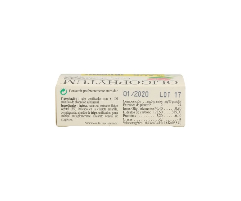 Oligophytum Oro (H9 AUR) 100 comprimidos sublinguales Holistica