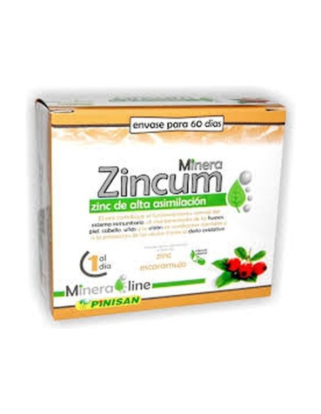 Mineraline Zincum 60 cápsulas Pinisan