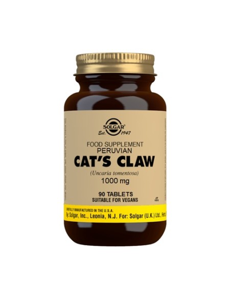 Uña de Gato 90 comprimidos de 1000mg Solgar