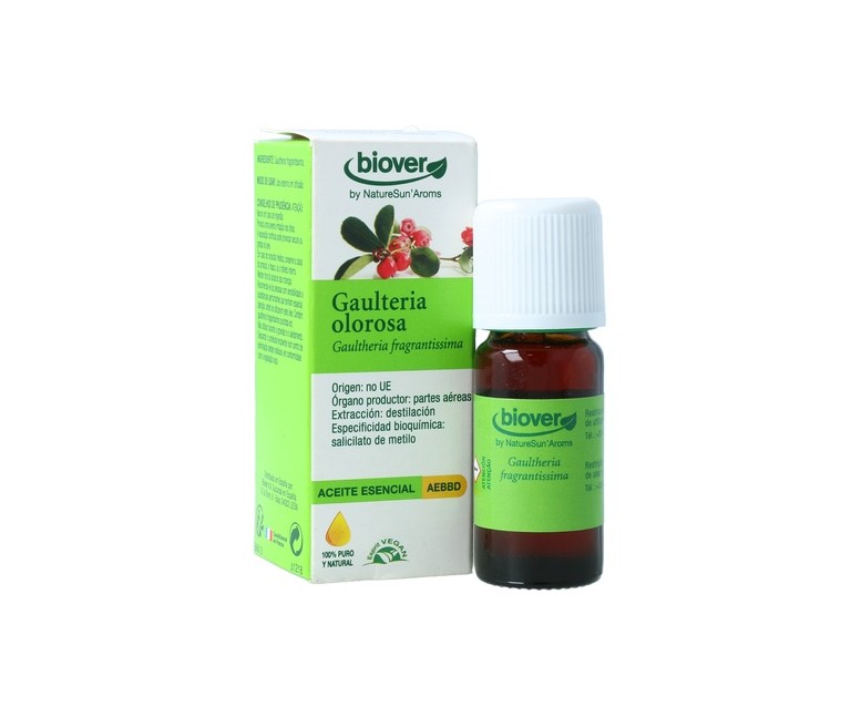 Aceite Esencial de Wintergreen Gaultheria Bio 10 ml de aceite esencial Biover