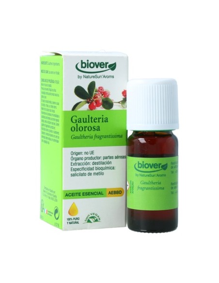 Aceite Esencial de Wintergreen Gaultheria Bio 10 ml de aceite esencial Biover