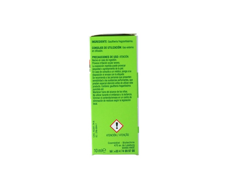 Aceite Esencial de Wintergreen Gaultheria Bio 10 ml de aceite esencial Biover