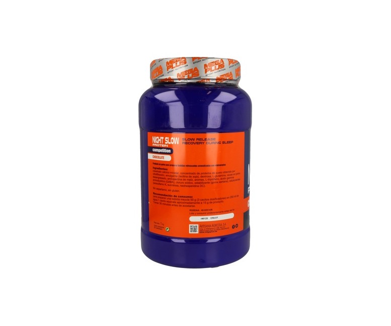 Night Slow Protein Competition (Sabor Chocoleche) 1 kg (Chocolate) Mega Plus