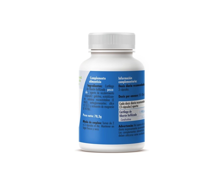 Cartílago de tiburón 90 cápsulas de 870mg GHF