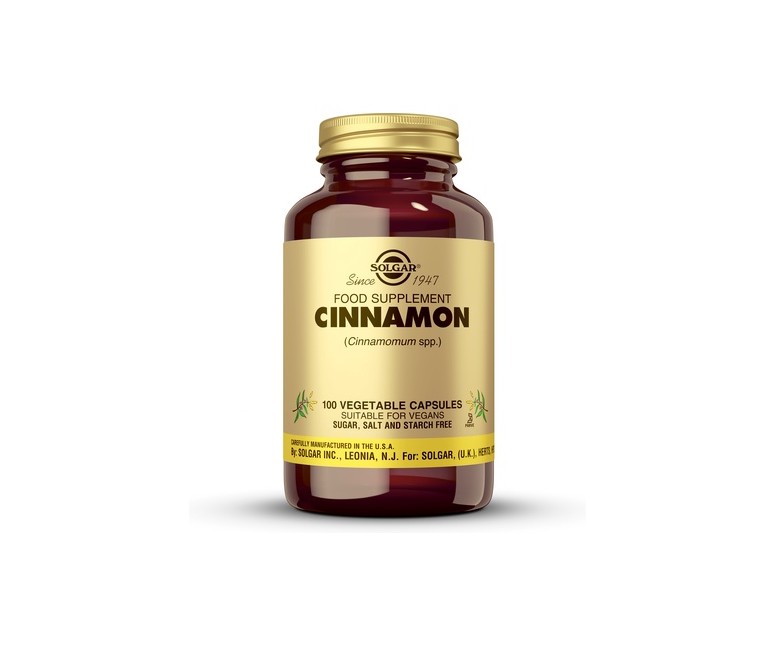 Canela China 100 cápsulas vegetales Solgar