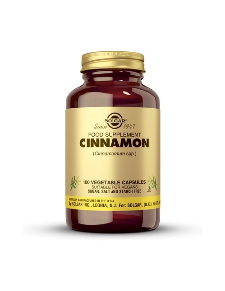 Canela China 100 cápsulas vegetales Solgar