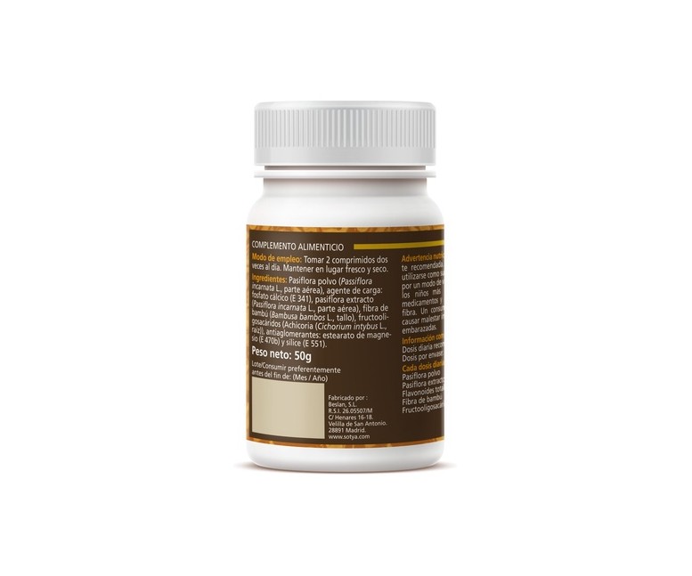 Pasiflora 100 comprimidos de 500mg Sotya