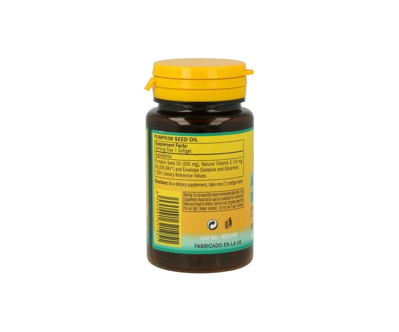 Aceite De Semillas De Calabaza 50 perlas de 500mg Nature Essential