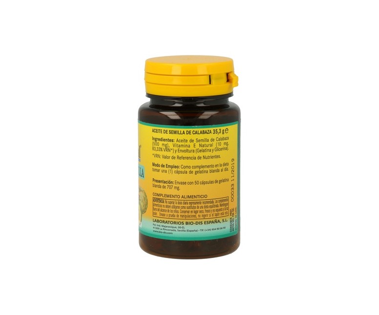 Aceite De Semillas De Calabaza 50 perlas de 500mg Nature Essential