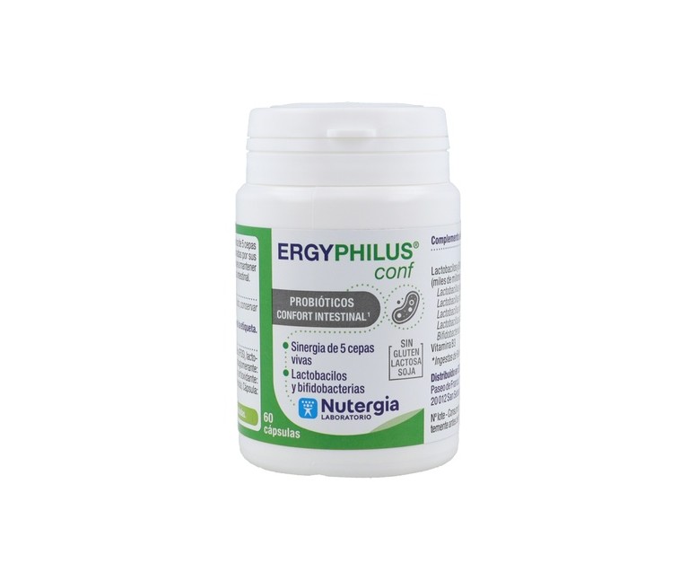 Ergyphilus confort digestión y gases 60 cápsulas Nutergia