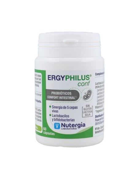 Ergyphilus confort digestión y gases 60 cápsulas Nutergia
