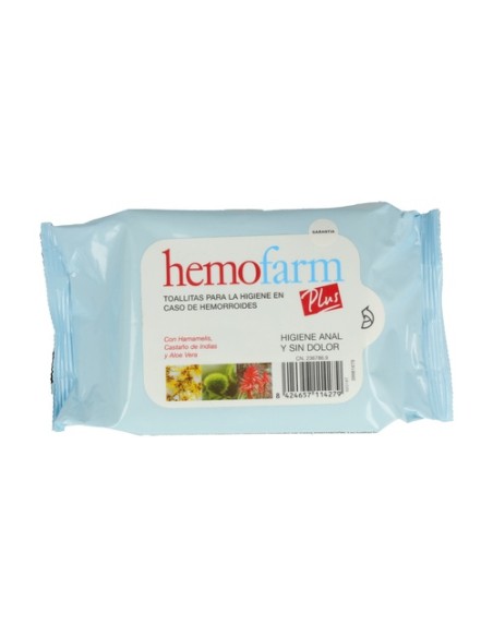 Toallitas Hemofarm Plus 40 unidades Hemofarm Plus