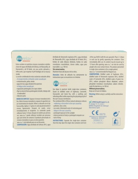 Vis Relax Monodisis 10 unidades Pharmadiet