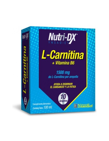 L-Carnitina + Vitamina B6 10 ampollas Nutri-Dx