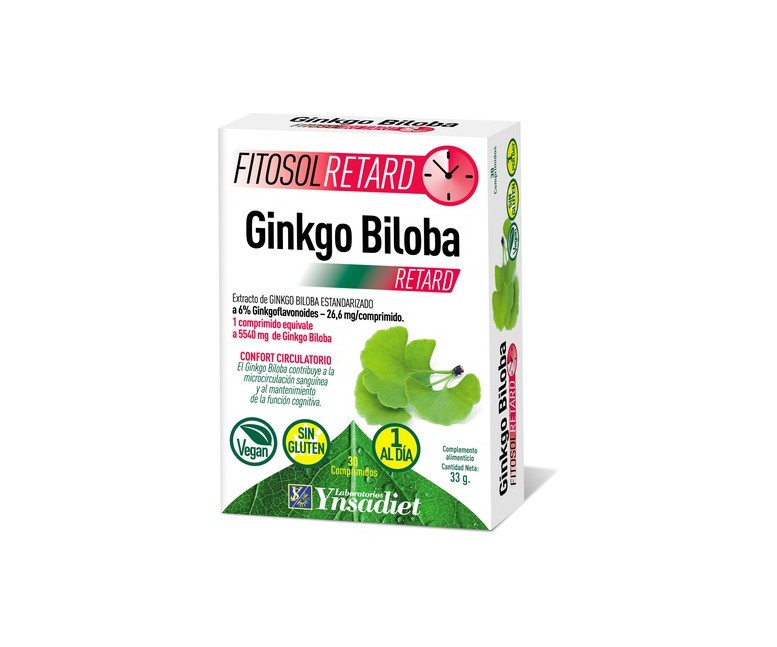 Ginkgo Biloba Fitosol Retard 30 comprimidos Fitosol