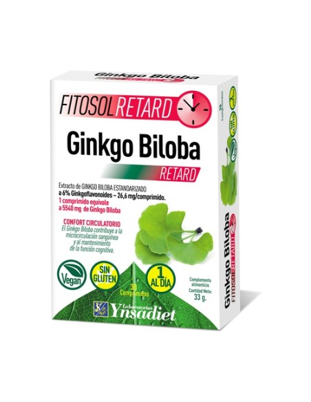 Ginkgo Biloba Fitosol Retard 30 comprimidos Fitosol