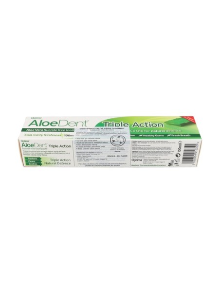 Dentífrico Aloedent triple acción 100 ml Optima