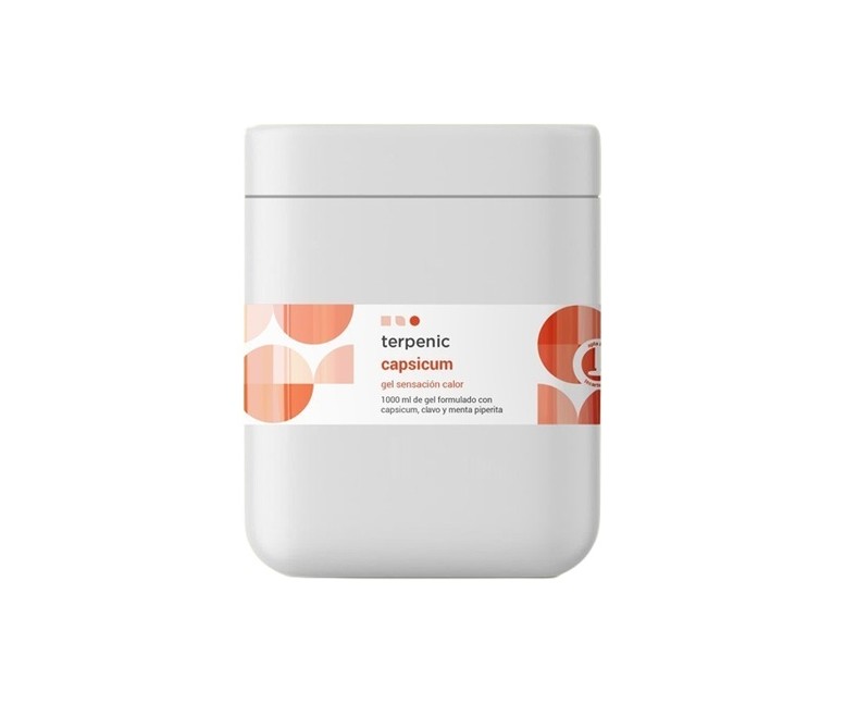Capsicum gel calmante efecto calor 1000ml 1000 ml de gel Terpenic