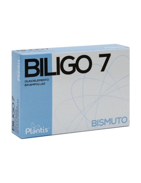 Biligo 7 (Bismuto) - Oligoelemento 20 ampollas de 2ml Plantis