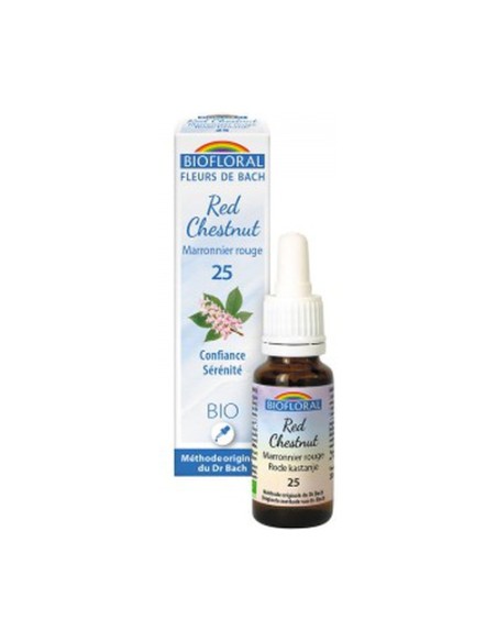 Castaño Rojo Orgánico 20 ml de elixir floral Biofloral