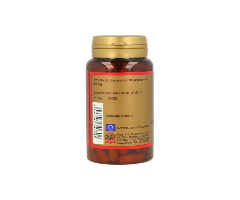 Oseomax (condroitina y colágeno) 100 cápsulas de 534mg Obire