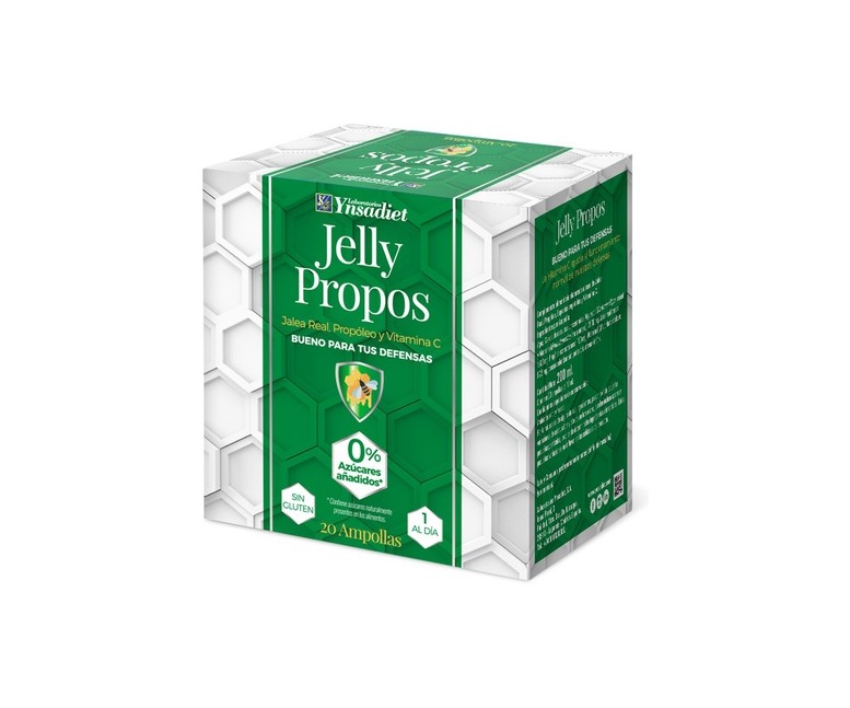 Jelly Propos jalea real, propóleo y vitamina C 20 viales de 5g Ynsadiet