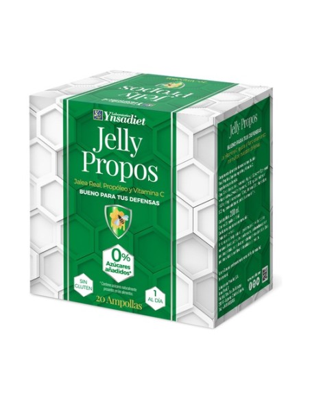 Jelly Propos jalea real, propóleo y vitamina C 20 viales de 5g Ynsadiet