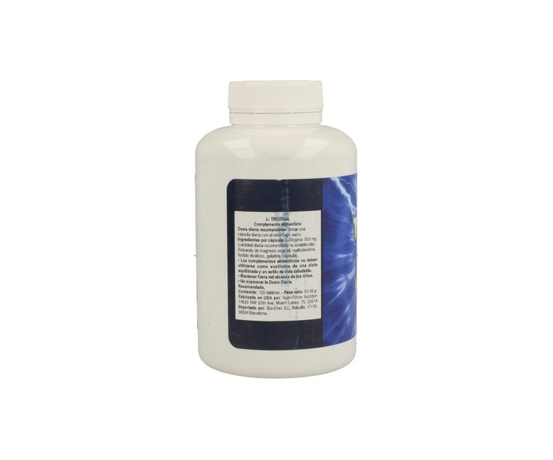L-Tirosina 120 cápsulas de 500mg Nutri-Force
