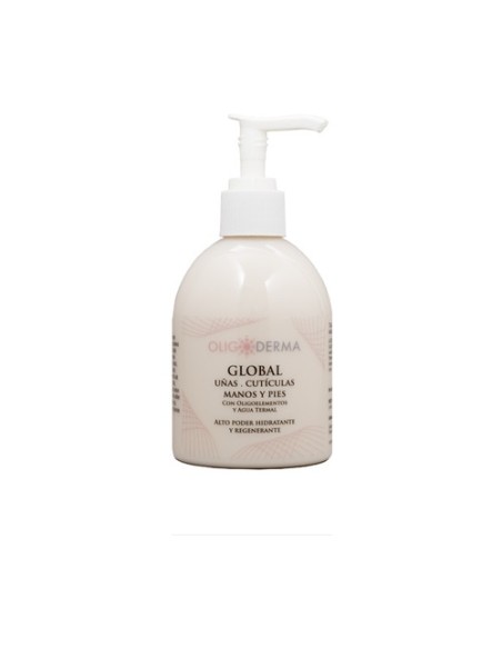 Global Uñas, Cutículas, Manos y Pies 250 ml de crema Oligoderma