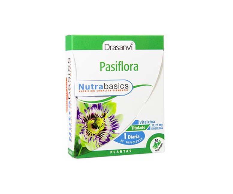 Nutrabasics Pasiflora 30 cápsulas de 491mg Drasanvi