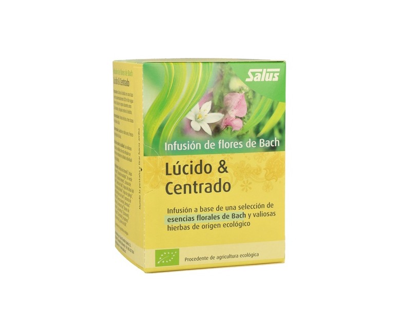 Infusion Flores Bach Lúcido y Centrado 15 bolsitas infusoras Salus