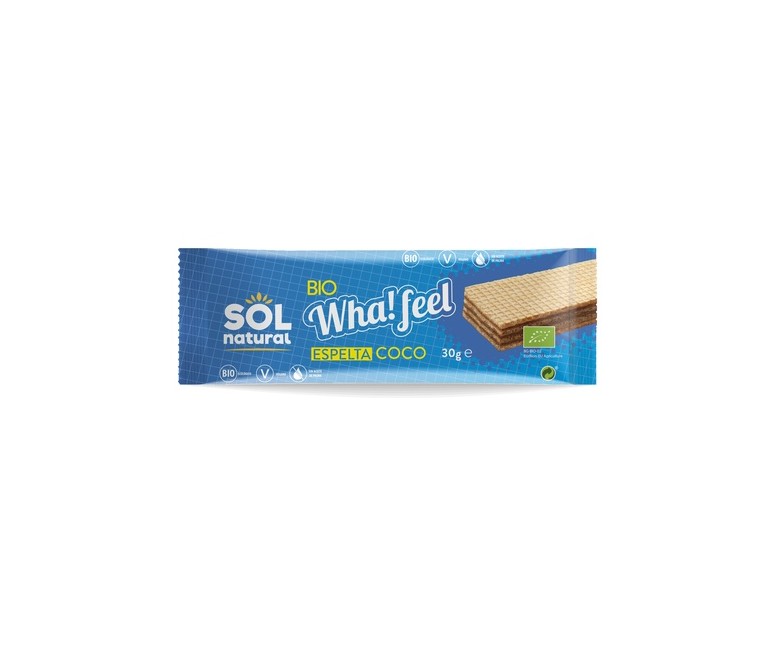 Wha!feel snack de espelta y coco Bio 1 unidad de 30 g Sol Natural