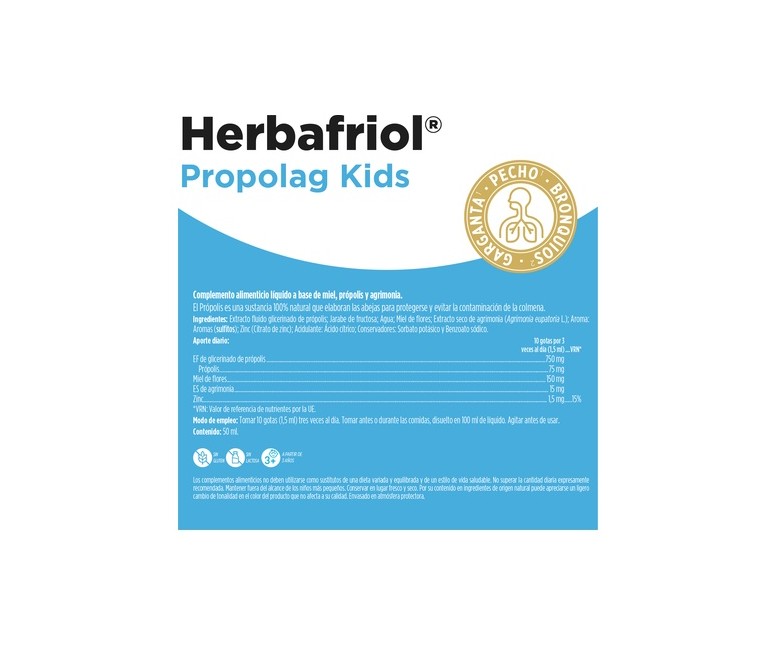 Herbafriol Propolag kids (vías respiratorias) 50 ml Eladiet