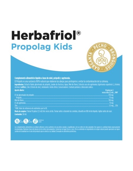 Herbafriol Propolag kids (vías respiratorias) 50 ml Eladiet