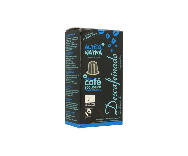 Café Descafeinado Bio 10 cápsulas de 5.5g Alternativa3
