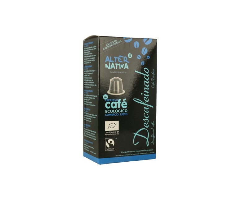 Café Descafeinado Bio 10 cápsulas de 5.5g Alternativa3