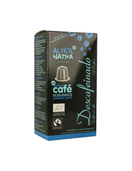 Café Descafeinado Bio 10 cápsulas de 5.5g Alternativa3