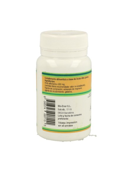 Ácido Alfa Lipoico 60 cápsulas de 200mg Nutri-Force