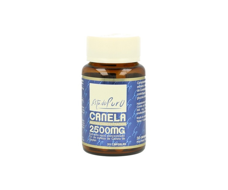 Canela 2500 mg 30 cápsulas de 600.33mg Estado Puro