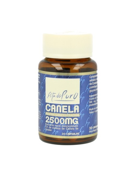 Canela 2500 mg 30 cápsulas de 600.33mg Estado Puro