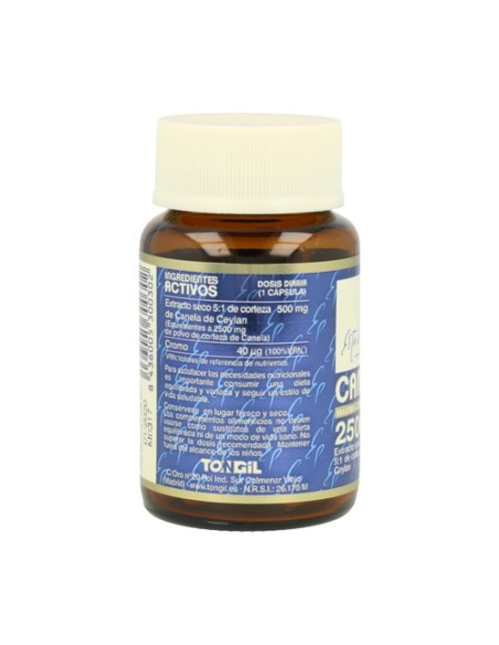 Canela 2500 mg 30 cápsulas de 600.33mg Estado Puro
